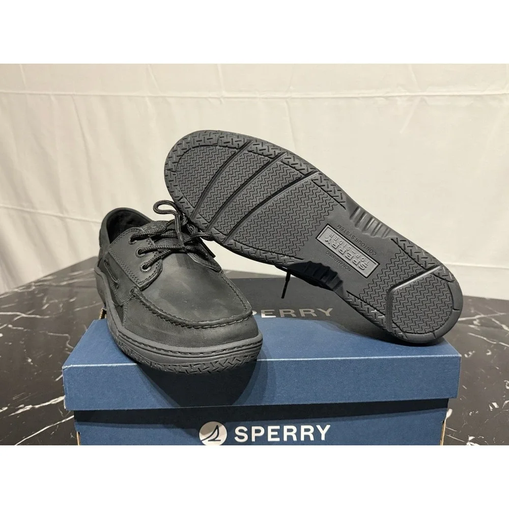 Sperry Billfish 3-Eye Black Men's Boat Shoes Size 11 M STS24997